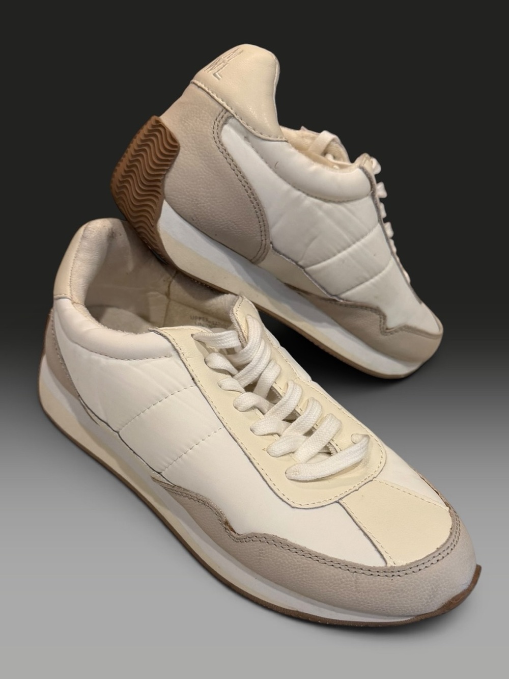 Madewel! League Sneakers Washed Nubuck Cloud Linen Shoes Size 7 NWOB